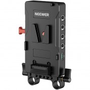 Neewer Vb-a1 V-mount Battery Plate Adapter Dual Rod Clamps