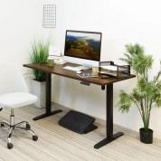 Mount-it! Single Motor Electric Standing Desk Base - Black