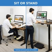 Mount-it! Single Motor Electric Standing Desk Base - Black