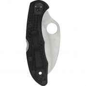 Spyderco Tasman Salt 2 Folding Knife Plain Edge Black Handle