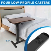 Height-adjustable Overbed Desk With Tilt Tabletop - Mount-it!