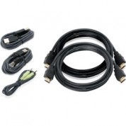 Iogear Dual View Hdmi Usb Kvm Cable Kit With Audio 6'