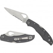 Spyderco Byrd Cara Cara Folding Knife Satin Edge Gray Frn