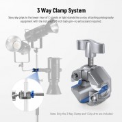 Neewer Ua045 3-way Clamp For C-stand | Secure Mounting Solution