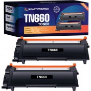 Smart Printink Tn660 Black Toner Cartridge Kit (2-pack)