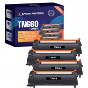 Smart Printink Tn660 Black Toner Cartridge Kit (4-pack)