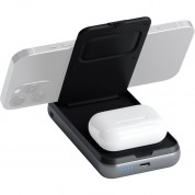 Satechi Duo Wireless Charger Power Stand - Space Gray