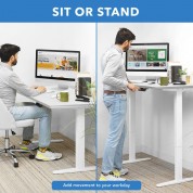 Mount-it! Dual Motor Electric Standing Desk 48