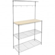 Mount-it! Mi-70863 Kitchen Baker's Rack With Wood Table