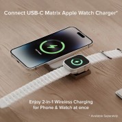 Alogic Matrix 2-in-1 Magnetic Charging Dock White