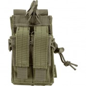 Barska Cx-950 Dual Stacked Rifle Handgun Mag Pouch Od Green