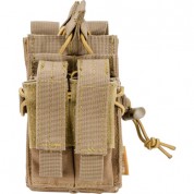 Barska Cx-950 Dual Stacked Rifle Handgun Mag Pouch Dark Earth