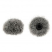 Windbubble Pro Fur Windscreen For Omni Lavalier Mics - 2 Pack