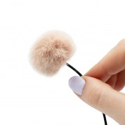 Windbubble Pro Fur Windscreen For Omni Lavalier Mics - Beige, Medium