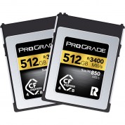 Prograde Digital 512gb Cfexpress 4.0 Type B Gold Card 2-pack