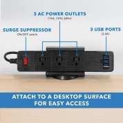 Mount-it! Mi-7281b Power Strip Desk Mount (black)