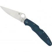 Spyderco Police 4 Lightweight Folding Knife Blue Satin Blade