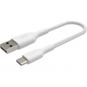 Belkin Boostcharge Braided Lightning Usb-a Cable 3.3' White