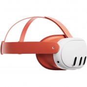 Meta Quest 3 Facial Interface & Head Strap - Blood Orange