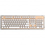 Azio Retro Classic Bt Wireless Mechanical Keyboard Maple