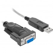 Usb-a To Rs-232 Db9 Null Modem Adapter Cable 6ft