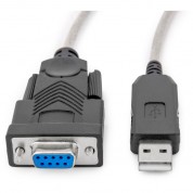 Usb-a To Rs-232 Db9 Null Modem Adapter Cable 6ft