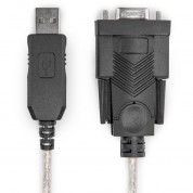 Usb-a To Rs-232 Db9 Null Modem Adapter Cable 6ft