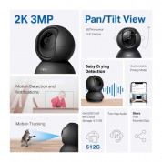 Tapo C211 3mp Pan-tilt Indoor Wi-fi Security Camera 3-pack