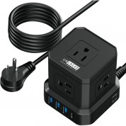 Cube Surge Protector With Usb Ports - Uncaged Ergonomics