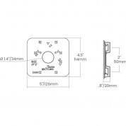 Lorex Auo-1b Pole Mount Bracket Black