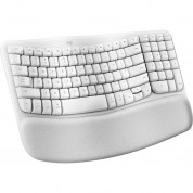 Logitech Wave Keys Mac Wireless Ergonomic Keyboard Off-white