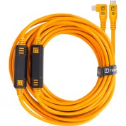 Tetherpro Usb-c Right-angled Cable 31' Orange