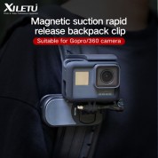 Xiletu Qj1 Qs2 Qs1 Magnetic Backpack Clip Action Cameras