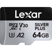 Lexar 64gb Silver Plus Uhs-i Microsdxc Memory Card