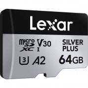 Lexar 64gb Silver Plus Uhs-i Microsdxc Memory Card