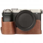 Megagear Leather Half Case For Sony A7c Ii (brown)