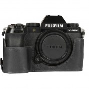 Megagear Leather Camera Case For Fujifilm X-s20 Black