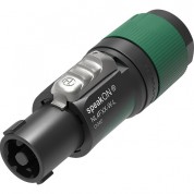 Neutrik Nl4fxx-w-l 4-pole Female Speakon Connector Green