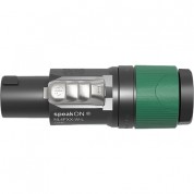 Neutrik Nl4fxx-w-l 4-pole Female Speakon Connector Green