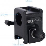 Niceyrig 15mm Rod Block Nato Rail Cold Shoe Mount