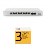 Cisco Ms120-8lp Switch With 3-year License & Support