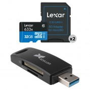 Lexar 32gb 633x Uhs-i Microsdhc Card With Adapter