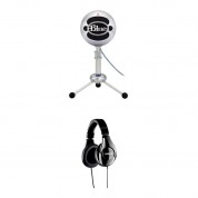 Blue Snowball Usb Condenser Microphone Kit With Headphones