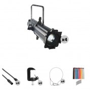 Chauvet Dj Eve E-100z Led Spot Fixture 4-light Kit