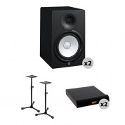 Yamaha Hs8 Studio Monitors With Stands & Pads