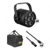 Blizzard Lb Hex Led Par Fixture Kit With Case Cables