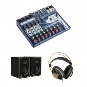 Soundcraft Notepad-12fx Mixer Jbl Monitors Akg Headphones Kit