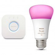 Philips Hue Bridge & A19 Bulb Bluetooth White Color Ambiance