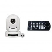 Birddog Eyes P400 4k Ndi Ptz 3-camera Kit (white)