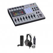 Zoom Podtrak P8 Podcast Recorder With Mic Pack Kit